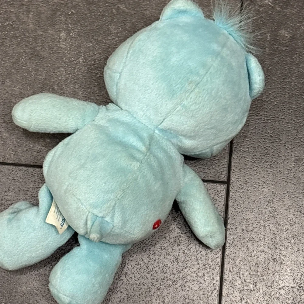 Care Bears Vtg 2002 Bedtime Plush Blue Moon & Yellow Star 10